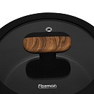 Ківш Fissman FEORELLA 18x8,5 см 1,8 л зі скляною кришкою алюміній з антипригарним покриттям (14511)