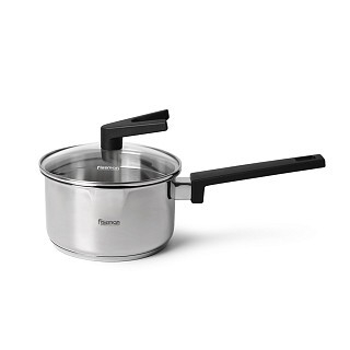 Ковш Fissman ELIZ 16x9 см/1,7 л. со стеклянной крышкой нерж. сталь (5316) Ковш Fissman ELIZ 16x9 см/1,7 л. со стеклянной крышкой нерж. сталь (5316)