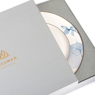 Набір з 4-х тарілок Fissman LYON 27 см порцеляна (14067)