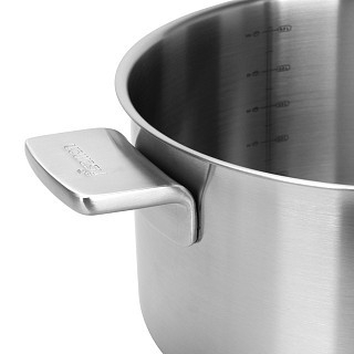 Кастрюля Fissman PREMIUM ONE 24x13 см/5,4 л со стеклянной крышкой нержавеющая сталь (15092)