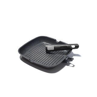 Квадратная сковорода-гриль Fissman REBUSTO 24x4 см (4230) Квадратная сковорода-гриль Fissman REBUSTO 24x4 см (4230)