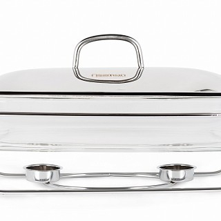 Марміт прямокутний Fissman 38,5x23,5x6 см / 3,6 л жаростійке скло (6048)