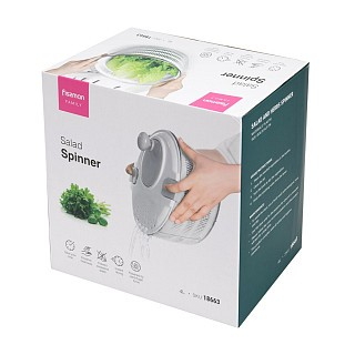Сушилка для салата Fissman 24,3x16,3 см/4 л пластик (18663)