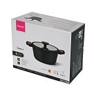 Каструля Fissman FEORELLA 24x11,5 см 4,43 л зі скляною кришкою алюміній з антипригарним покриттям (14514)