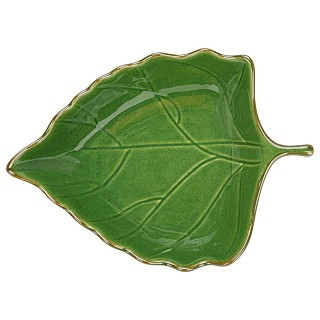 Блюдо Fissman глубокое GREEN 31,5x23x7,5 см керамика (6196)