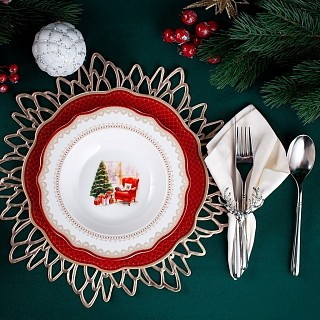 Тарілка Fissman CHRISTMAS EVE 27 см порцеляна (16026)