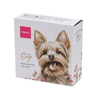 Тарелка Fissman DOGS 10 см фарфор (16071)
