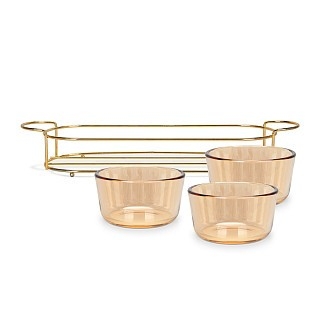 Минажница Fissman 36x10,5x5,7 см на металлической подставке 3 секции по 240 мл стекло (16391) Минажница Fissman 36x10,5x5,7 см на металлической подставке 3 секции по 240 мл стекло (16391)