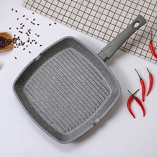 Квадратная сковорода-гриль Fissman GREY STONE 28x4,3 см (4978) Квадратная сковорода-гриль Fissman GREY STONE 28x4,3 см (4978)