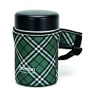 Термос для їжі Fissman 750 мл в картатому чохлі нержавіюча сталь (9858)