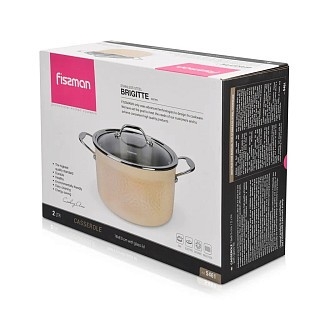 Кастуля Fissman BRIGITTE 18x8,5 см / 2 л з кришкою (5461) Кастуля Fissman BRIGITTE 18x8,5 см / 2 л з кришкою (5461)