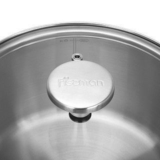 Кастрюля Fissman MASTER CHEF 20x11 см/3,1 л со стеклянной крышкой нержавеющая сталь (15096)