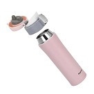 Термос-кухоль Fissman 450 мл рожевий нержавіюча сталь (9879)