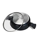 Сотейник Fissman зі скляною кришкою FERRO 26x7,5 см 3,49 л алюміній з антипригарним покриттям (14526)