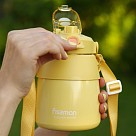 Термос Fissman 800 мл, колір ЖОВТИЙ нержавіюча сталь (9865)