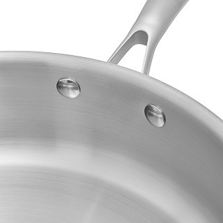 Сковорідка глибока Fissman AETERNUM 28x7,5 см нержавіюча сталь (15110)