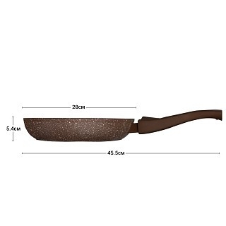 Сковорідка для смаження Fissman SMOKY STONE 28x5,4 см (4373)