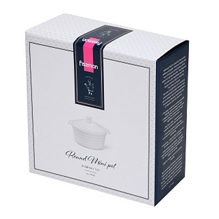 Кастрюля Fissman с крышкой 21,5х8 см/1,5 л фарфор (14165) Кастрюля Fissman с крышкой 21,5х8 см/1,5 л фарфор (14165)