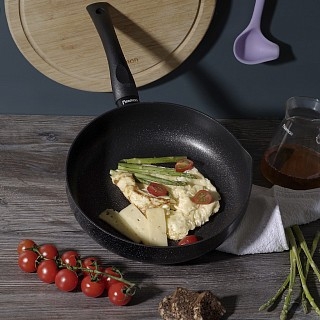 Глубокая сковородка Fissman PROMO 26x7см с носиком (14983)