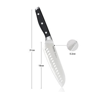 Ніж сантоку Fissman DEMI CHEF 18 см (2365) Ніж сантоку Fissman DEMI CHEF 18 см (2365)