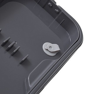 Ланч-бокс Fissman із регульованим відділенням 19,5х11,5х7,8 см 1000 мл, колір сірий пластик (16749)