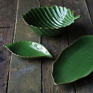 Блюдо Fissman глубокое GREEN 35,5x22x5,5 см керамика (6192)