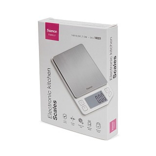 Ваги кухонні Fissman електронні 14x10,5x1,7 см елемент живлення 2AAA 1.5V не в комплекті (10321)