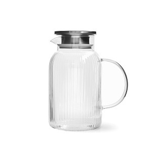 Глечик для холодних та гарячих напоїв Fissman з фільтром 1500 мл жаростійке скло (6586) Глечик для холодних та гарячих напоїв Fissman з фільтром 1500 мл жаростійке скло (6586)