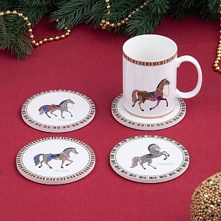 Набір з 4-х підставок Fissman 10 см доломіт (0158)