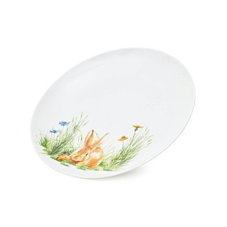 Набор из 4-х тарелок Fissman RABBIT 20 см фарфора (13721)