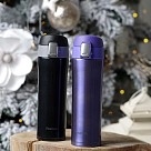 Термос-кружка Fissman 450 мл фиолетовый (9622)