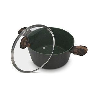 Каструля Fissman 24x12 см / 4,6 л CUISINE зі скляною кришкою алюміній з антипригарним покриттям (14593) Каструля Fissman 24x12 см / 4,6 л CUISINE зі скляною кришкою алюміній з антипригарним покриттям (14593)