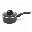 Ківш Fissman FORDE 16x8 см / 1,5 л зі скляною кришкою алюміній з антипригарним покриттям (14439)