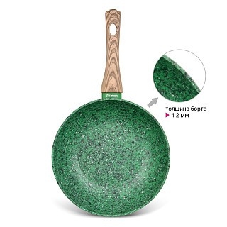 Сковорідка ВОК Fissman MALACHITE 28x8 см (4315) Сковорідка ВОК Fissman MALACHITE 28x8 см (4315)