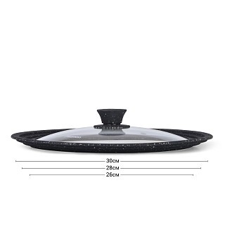 Многоразмерная крышка Fissman TRIPLEX 26/28/30 см (9959) Многоразмерная крышка Fissman TRIPLEX 26/28/30 см (9959)