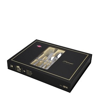 Набір столових приборів Fissman 24 предметів PIEMONT нержавеющая сталь (3216)