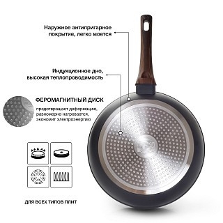 Глубокая сковородка Fissman CAPELLA 24x7,5 см (14950) Глубокая сковородка Fissman CAPELLA 24x7,5 см (14950)