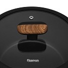 Каструля Fissman FEORELLA 20x10 см 2,67 л зі скляною кришкою алюміній з антипригарним покриттям (14512)