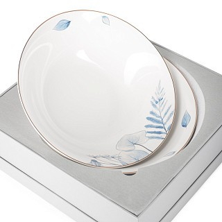 Набір з 2-х мисок Fissman LYON 22 см порцеляна (14069)