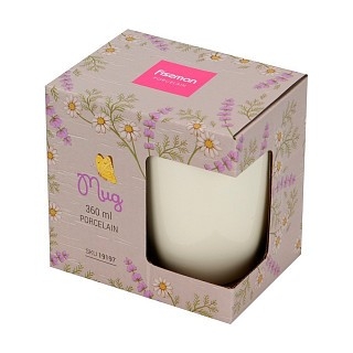 Кружка Fissman 360 мл фарфор (19197)