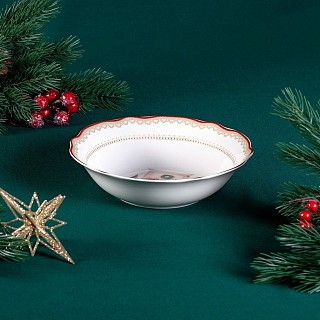 Салатник Fissman CHRISTMAS EVE 23,5x6,5 см фарфор (16029)