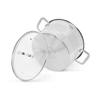 Кастрюля Fissman TIERNO 24x13,5 см/5,25 л со стеклянной крышкой нержавеющая сталь (5496) Кастрюля Fissman TIERNO 24x13,5 см/5,25 л со стеклянной крышкой нержавеющая сталь (5496)
