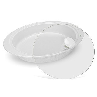 Марміт овальний Fissman PARMIGIANO 36x257x61 см / 19 л порцеляна (13710)