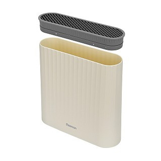 Подставка для кухонных ножей Fissman 23x7, 8x22, 6 см овальная, цвет бежевый пластик (12887)