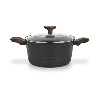 Каструля Fissman 24x12 см / 4,6 л CUISINE зі скляною кришкою алюміній з антипригарним покриттям (14593) Каструля Fissman 24x12 см / 4,6 л CUISINE зі скляною кришкою алюміній з антипригарним покриттям (14593)