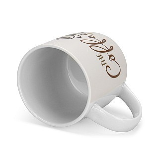 Набір з 2-х кухлів Fissman THE COFFEE I DO 310 мл порцеляна (3710)