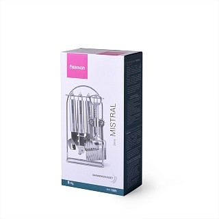 Набор барных инструментов Fissman MISTRAL 8 предметов из нержавеющей стали (1509)