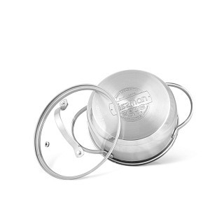 Кастрюля со стеклянной крышкой Fissman LUMINOSA 18x8,5 см на 2,1 л (5332) Кастрюля со стеклянной крышкой Fissman LUMINOSA 18x8,5 см на 2,1 л (5332)