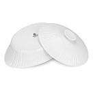 Овальна форма для запікання Fissman 25х21,5х8 см / 1,2 л з кришкою порцеляна (14179)