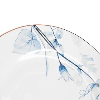 Набор из 4-х тарелок Fissman LYON 19 см фарфора (14068)